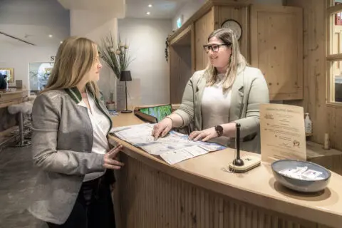 Hotel in Obertauern, Grünwaldkopf, Rezeption Hotel in Obertauern, Grünwaldkopf, Rezeption