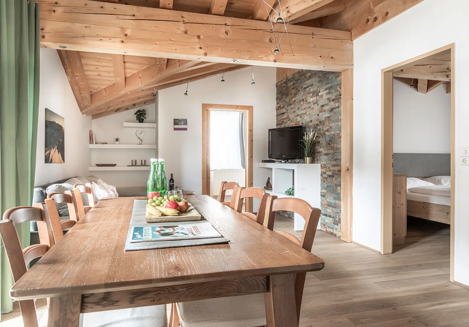 Wohnzimmer - Ferienwohnung in Obertauern, Hotel Grünwaldkopf